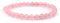 Joyas Minerales Durchsichtiger Rosenquarz-Armband – 100% echte Natursteine | Bequem & elegant | Elastische koreanische Schnur | Inkl. Geschenkbox (Durchsichtiger Rosenquarz, 8mm)