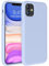 Miracase Kompatibel mit iPhone 11 Hülle (6,1 Zoll), [verbesserter Kamerasschutz], stoßfeste Flüssigsilikonhülle(Hellblau)