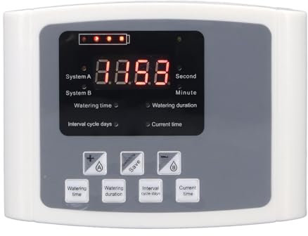 Kit Arrosage Automatique Solaire pour Jardin - Système D'arrosage avec Programmateur Numérique pour 10 Plantes en Pot, Alarme Sonore