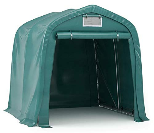 Kavolet Tenda da garage per auto, moto, 1,6 x 2,4 m, impermeabile, in PVC, con struttura tubolare in acciaio, colore: verde
