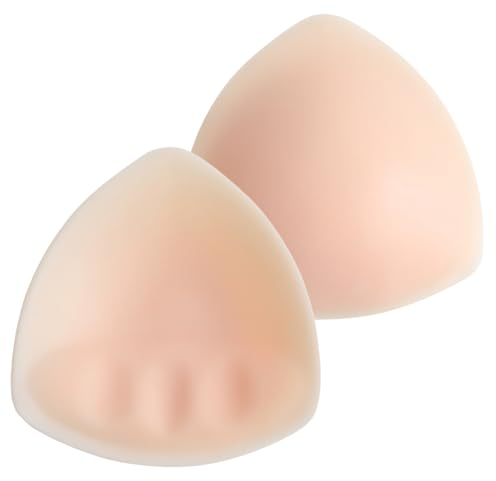 Shengxi 1 Paio Inserti per Reggiseno in Silicone Coppette per Reggiseno Push Up Cuscinetti per Reggiseno Triangolo Imbottitura Reggiseno Impermeabili per Reggiseno Sportivo Bikini A/B (S)