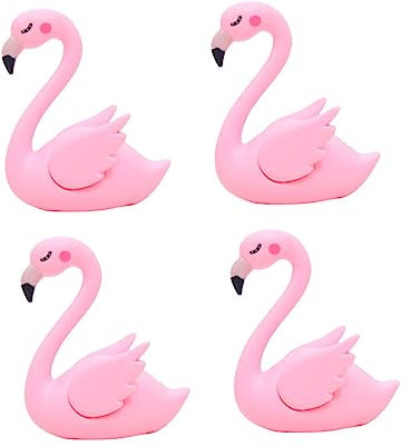 WHAMVOX 4 Stück Kuchen-Flamingo-Ornament tortendeko einschulung buchregal dekoration tortendeko firmung Auto-Ornament geburtstagstorte dekorationen Kuchendekorationen Kuchen Flamingo