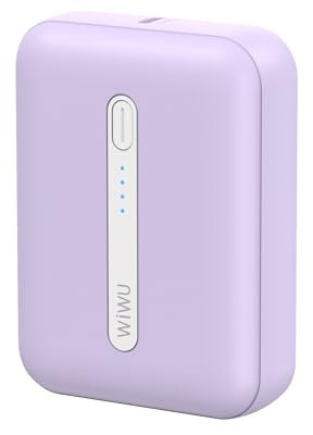 WiWU WiP033 Mini Portable External Battery with LED Light Indicator Purple 10000mAh