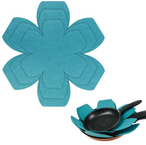 Pfannenschutz, 6 Stück Pfannenschoner Filz, Topfschoner Stapelschutz, Topf Untersetzer Zum Schutz Vor Kratzer Hitzebeständigerung 15/20/25 cm