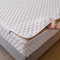 Coprimaterasso trapuntato impermeabile e traspirante, lenzuolo con angoli personalizzabili, per letti singoli/matrimoniali/king size, antipolvere e lavabile, con cerniera intera, bianco, 80 x 190 + 25