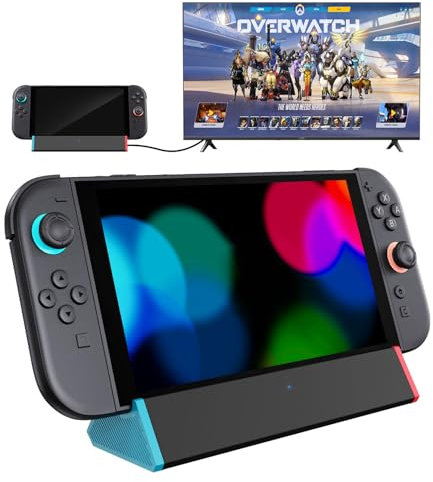 SiWiQU Switch 2 TV Dock, Portable Docking Station Compatible with Nintendo Switch 2 Console ONLY, Switch 2 Charging Stand with 4K@120Hz HDMI/100W Charging /USB3.0 Replacement Official Dock