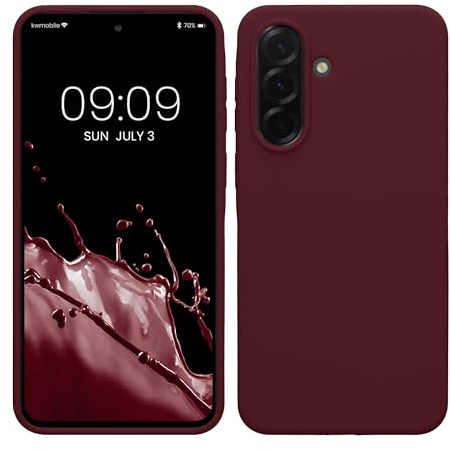 kwmobile Handyhülle für Samsung Galaxy A37 5G Hülle - Case Silikon - Kabelloses Laden - Schutzhülle Cover in Bordeaux Violett