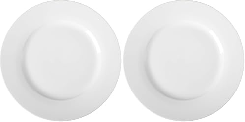 Amazon Basics platos llanos, 6 Unidad, 26.7 cm (Paquete de 2)