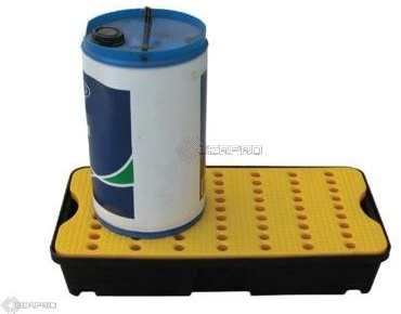 20L Spill and Drip Tray with Non-Slip Platform - Heavy-Duty Spill Containment Solution for Industrial and Commercial Use