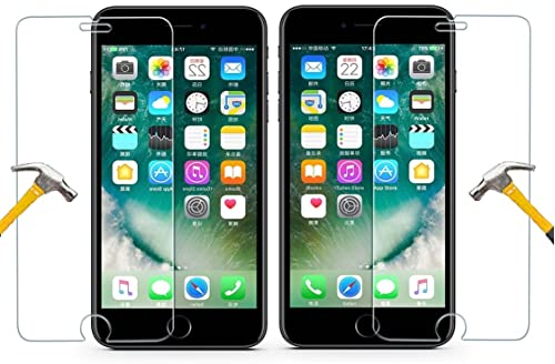 ino 2x Schutzglas kompatibel mit iPhone 6 iPhone 6S iPhone 7 iPhone 8 iPhone SE 2 iPhone SE 3 Panzerglas Panzerfolie Displayschutzfolie Hartglas