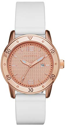 Skechers Women's Redondo Quartz Three-Hand Date Watch, Color: Rose Gold, White (Model: SR6053)