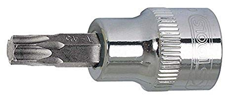 KS Tools 922.1684 - Douille tournevis TORX® 1/2'', L.55 mm - T40 - Gamme ULTIMATE® - En Chrome Vanadium - Finition chromée satinée