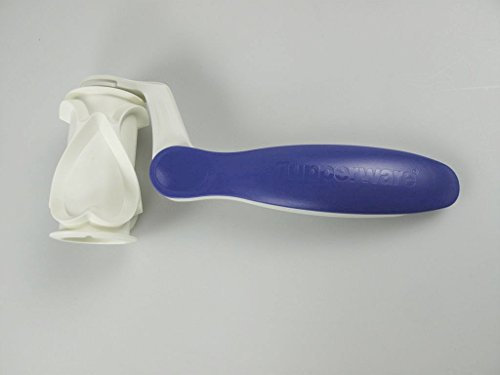 TUPPERWARE Backen Teigfix blau Herz Muster Küchenhelfer Backhelfer
