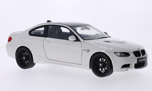 BMW M3 (E92M), Weiss/Carbon, Modellauto, Fertigmodell, Kyosho 1:18
