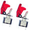 Qiorange 2X 12V 20A Auto KFZ Schalter SPST Wippschalter EIN/Ausschalter Rot LED Anzeige Wechsel Switch Kippenschalter Rot (Rot 2 Pcs)
