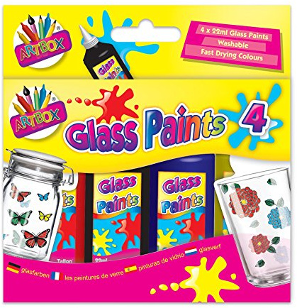 Artbox Glass Set Painting Kit Box of 4, Mixed, One Size