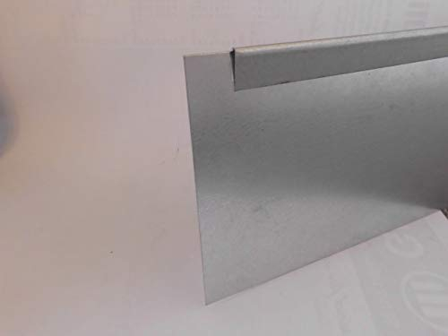 Rasenkante Metall Beeteinfassung verzinkt Länge 2 x 1 m - höhe 18 cm