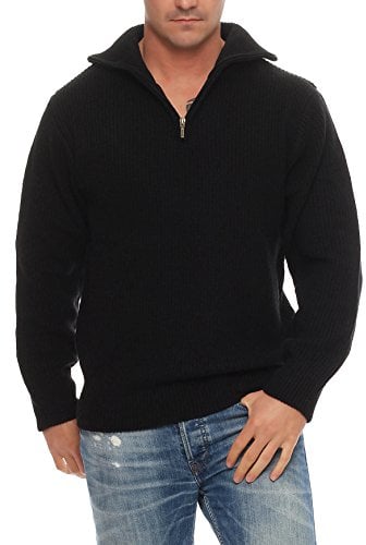 Arbeitspullover, Gr. 54/XL schwarz Hamburger Troyer, Strickpullover, Seemannspullover, Isländer mit Schurwolle