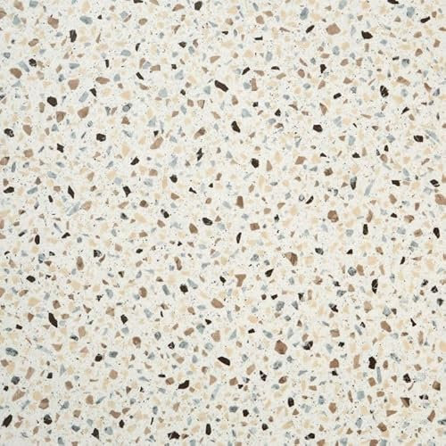 Terrazzo Design Cushioned Sheet Vinyl Flooring Lino for Kitchens & Bathrooms with Brown Grey & Beige Chippings 2m 3m Width 2m to 7m Length (Cocoa Granite, 2.5m x 2m)