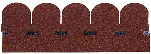 BITUWELL Bitumenschindeln Biberschwanz Rot Deckfläche 1,96 m²