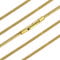 FaithHeart Ladies Chain Necklace Gold Snake Rope Chains 24 inch Long Cord Necklaces Stainless Steel Thick Solid Round Chain Punk Jewelry for Mom