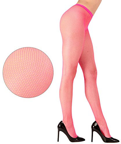 W WIDMANN MILANO Party Fashion - Collants résille, fluo, collants pour Halloween, carnaval, soirée à thème
