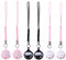 SOIMISS 6pcs Handyanhänger Katze Glocken Handy Handgelenk Lanyard Maneki Neko Katze Maskottchen Geschenke für Schlüsselbund Handtasche Handy Dekoration (Farbe 1)