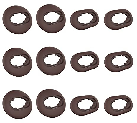Replacement Ear Tips for Galaxy Buds Live - Silicone Ear Adapter Wing Tips | 6 Pairs L/S Earbuds Tips for Samsung Galaxy Buds Live Accessories Rubber Earbuds Tips, Brown