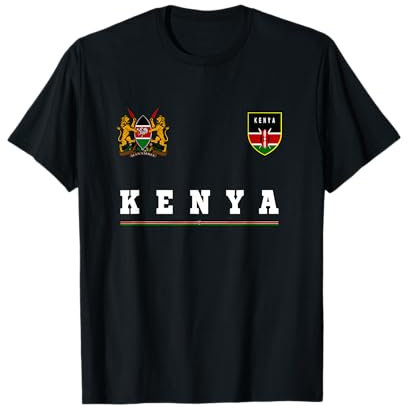 Kenya Fußballtrikot mit Flagge, Nairobi T-Shirt