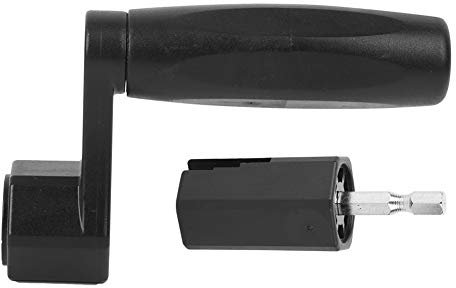 01 02 015 Werkzeug für Gitarrensaiten, 2 in 1 Kabeltrommel für leichte Gitarre, kompakt, schwarz für klassische Gitarre für Folk für Elektrogitarre