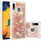 IMEIKONST - Carcasa Compatible con Huawei P20 Lite con Funda y Arena en Movimiento líquido, Muy Fina, Transparente, Silicona, antigolpes, TPU antigolpes, Carcasa para Huawei Nova 3e. Love Gold YBW