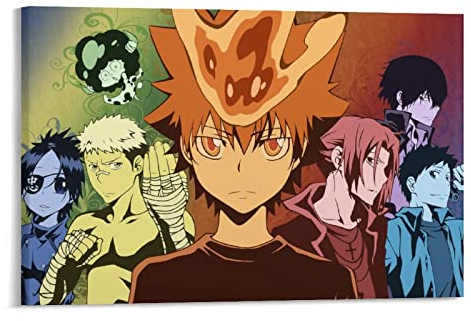 Anime Hitman Reborn Poster Kunst Poster Leinwand Gemälde Dekor Wanddruck Foto Zuhause Moderne dekorative Poster 60 x 90 cm