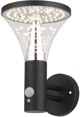 Arum Applique Solaire BENIDORM Réel Eclairage de 600 Lumens pour Extérieur avec Détecteur de Présence 3 Modes IP44