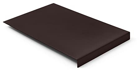 Eglooh - Talia - Leather Mouse Mat Dark Brown - cm 20 x 32 - Mouse Pad for Desk and Office - Steel Structure with Edge Protector - Non-Slip Bottom - Entirely Made in Italy