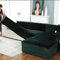 LJQAIZYL Sofa Schonbezug U Form Ecksofa Couch Bezug,Dickere Samt Sofabezug L Form Links Rechts,2er Set Chaiselongue Sofa überzug für Wohnzimmer, Sofa Überwürfe für Hunde Haustiere,Green-4seats+4seats