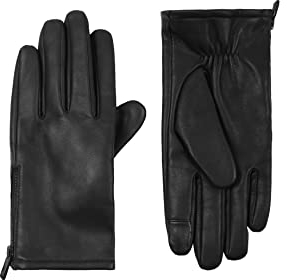 Calvin Klein Herren Touchscreen Handschuhe, Schwarzer Reißverschluss, X-Large