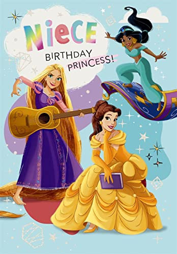Hallmark Disney Prinzessin Nichte Geburtstagskarte – Geburtstagskarte für Nichte, Prinzessin