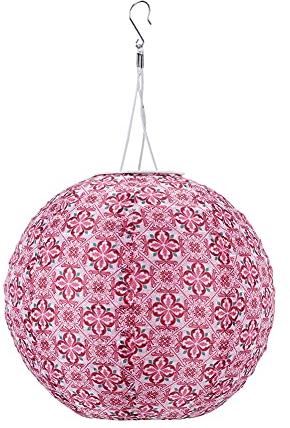 Wasserdichte Solar LED-Laterne aus Nylon, Solar Laterne Warmweiß Licht, Deko Lampe für Hochzeit, Geburtstag, Party, Urlaub, Garten, Outdoor, Solarlaterne Solarlampen für Außen (B, 10Zoll)