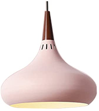 DOITOOL Nordische Pendelleuchte Vintage Deckenlampe E27 Fassung Rosé Metall Lampenschirm Retro Hängelampe Für Küche Esszimmer Schlafzimmer