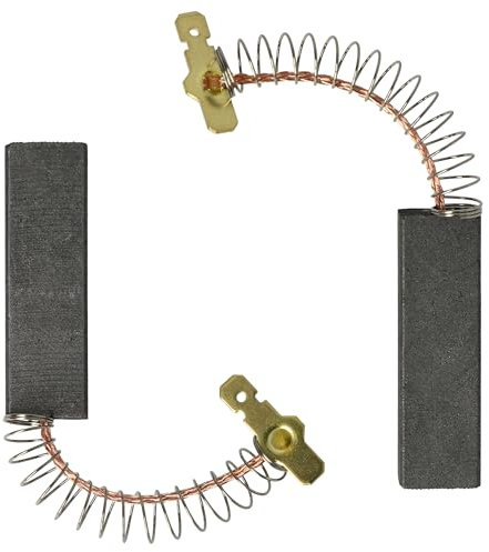 vhbw 2x escobilla Compatible con Bosch WAE28162FF25, WAE28162FF26, WAE28162FF23, WAE28162FF15, WAE28162FF22 lavadora + resorte