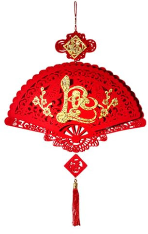 Mondneujahr Dekorationen vietnamesisch, 3D Quaste Hängende Ornament Frühlingsfest Papierfächer Drachenjahr Phuc Loc Tho Lunar Neujahr Dekorationen