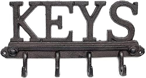 YLPLPY Porte-clés Mural en Fer forgé, Support de Rangement pour Manteaux, Bijoux artisanaux, décoration de Maison, Salon, Chambre à Coucher