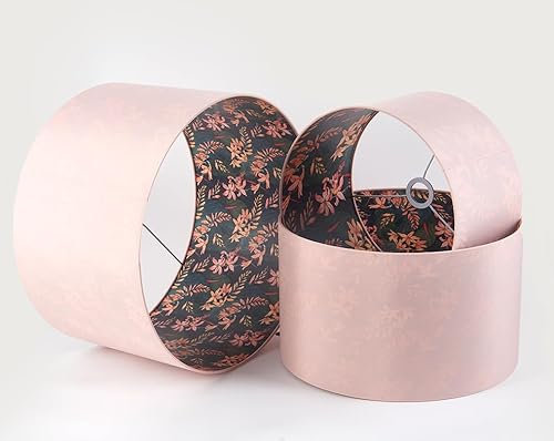 Abat-jours Tambour Contemporain de 50 cm Pale Rose pour Lampes de Table, de Sol et de Suspension, pour Salon et Chambre, E27 E14 60 watts Maxi par Stella & Mag Creative