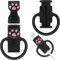 Cable Protector for iPhone Charger, SAISN Silicone Charger Cord Protector Cute Black Cat Claws Wire Protector 2 in 1 Flexible Cable Protectors for Cords Anti-Break Charging Cable Cord Saver Winder