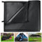 Honsaifau Wasserdichte Abdeckplane für den Außenbereich, schwarz, 2 m x 3 m, 420D Oxford-Gewebe, Plane mit verstärkten Schlaufen, reißfester UV-Schutz für Camping, Gartenhaus, Möbel, Anhänger