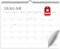 Kalender 2025 Wandkalender, 18 Monatskalender 2025/26, 37,5 x 29,1 cm Großer Familienplaner 2025 mit Jahreskalender Planung, Paarkalender vom Januar 2025 bis Juni 2026 (Weiß)