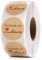 Pack Of 500 Kraft Paper Stickers，Stickers Labels，Selbstklebenden Etiketten，Runde Handgemachte Aufkleber,38 Mm Sticker Homemade For Wedding, Birthday, Confirmation, Christening And Other Celebrations