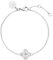 Purelei® Cuore Armband – Elegantes Ankerketten-Armband mit Kleeblatt-Anhänger aus Zirkonia-Herzen (Silver)