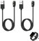 2 Stück Ladekabel für Smartwatch Magnetisches, USB Ladegerät mit 2 Pin 2,84mm Magnetstecker Universal, Robustes ABS-Kunststoff, Ideal für Reisen und Büro, Kompatibel mit 2 polig Smartwatches, 60 cm