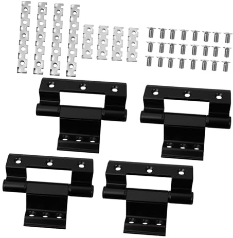 Aluminiumlegierung Fensterscharnier Schwarz, 4 Stück, Robust